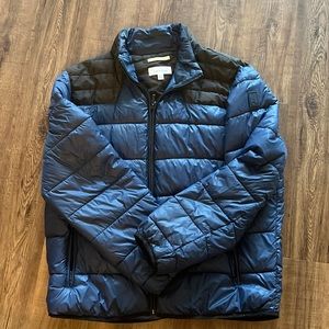 Mens Calvin Klein blue puffer, XL
